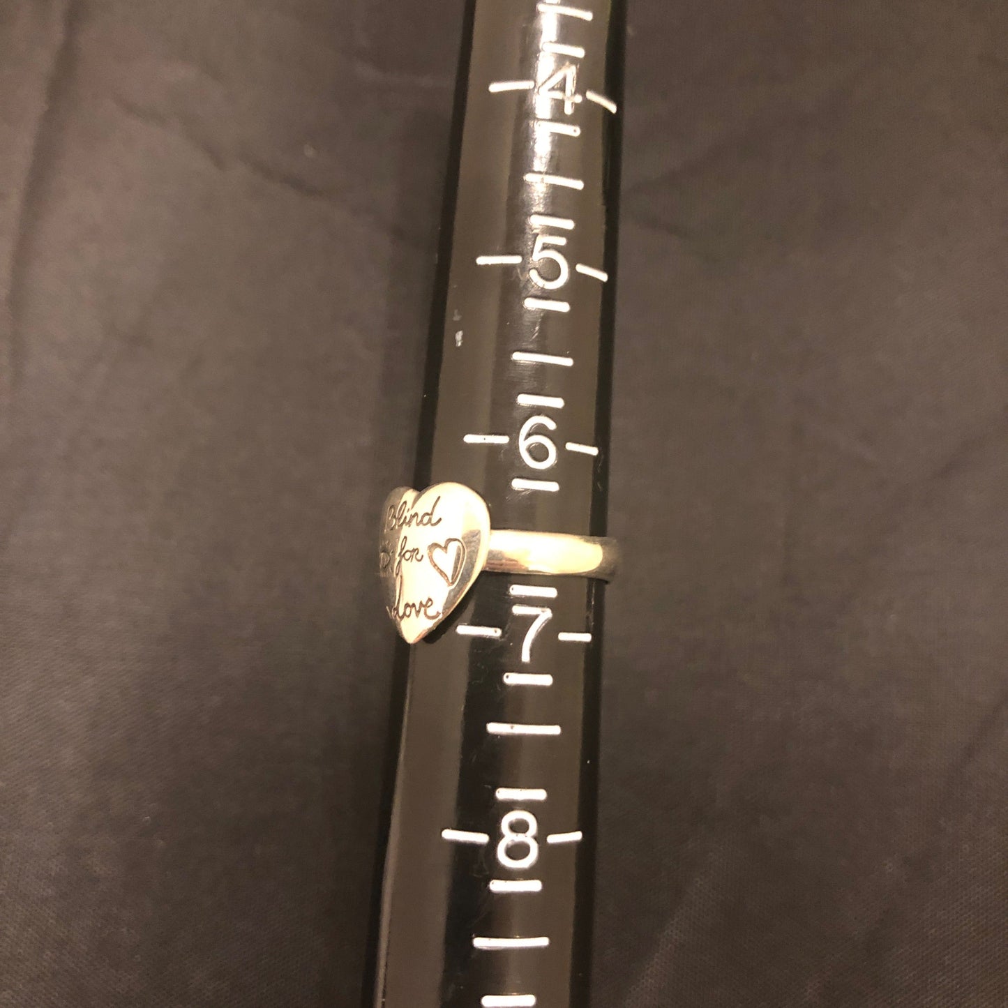 Gucci Blind For Love Heart Ring in Sterling Silver