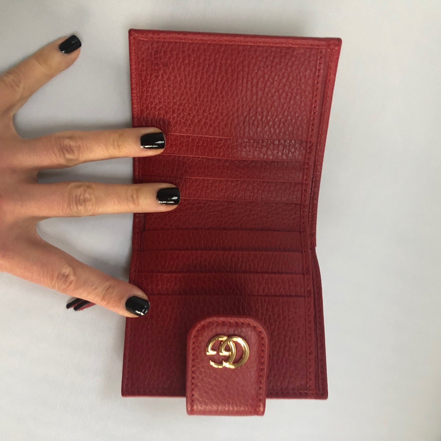 Gucci GG French Wallet in Red