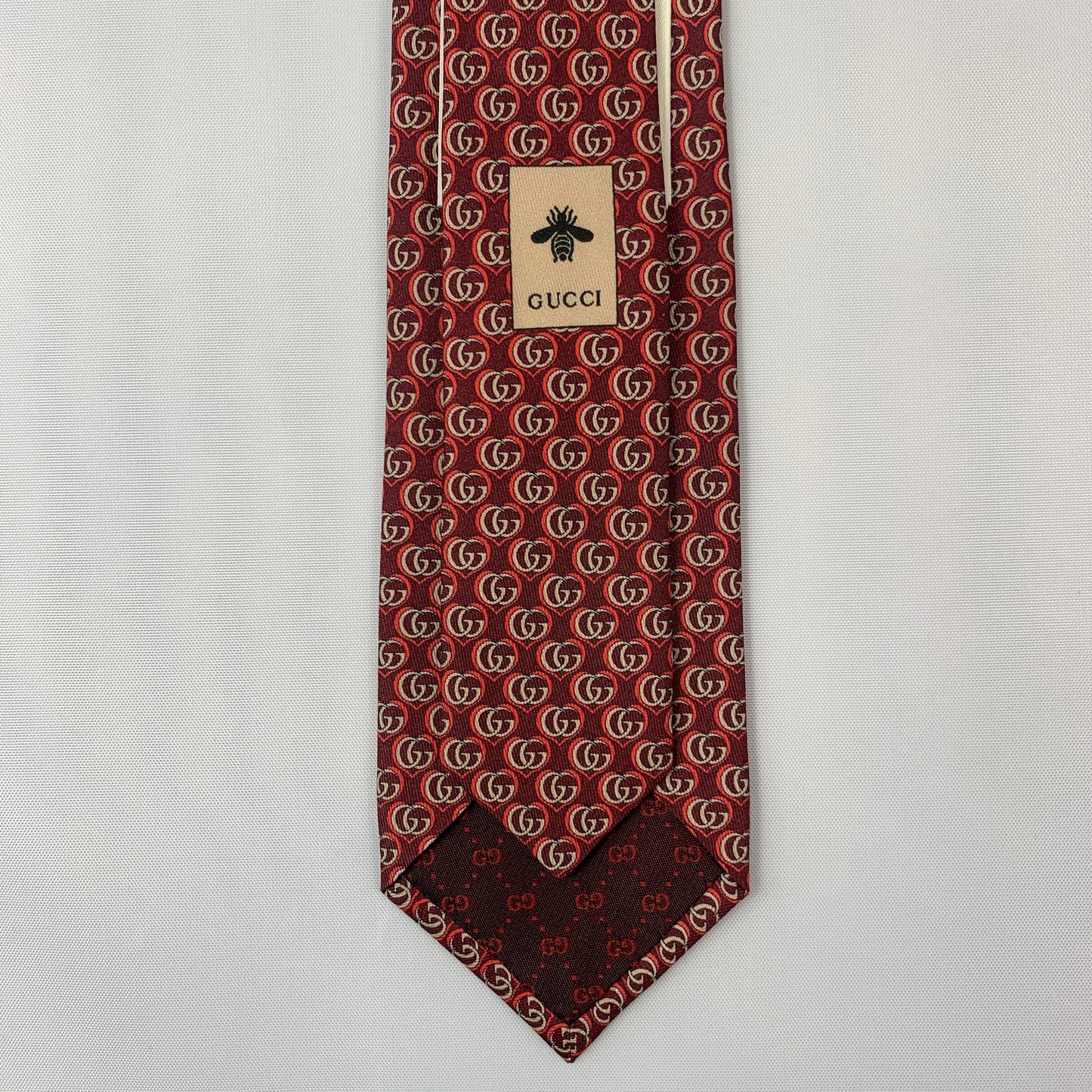 Gucci Silk Twill Love Tie in Red
