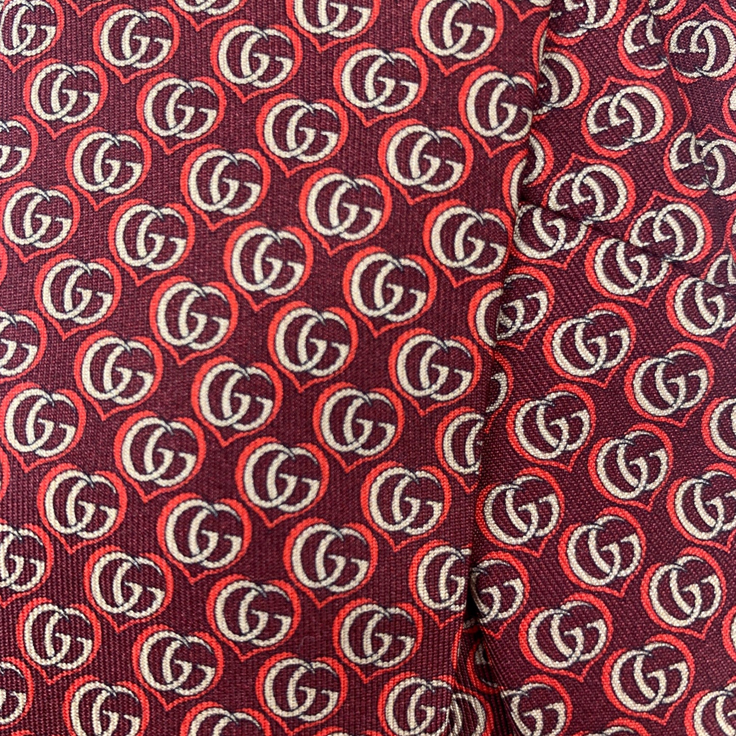 Gucci Silk Twill Love Tie in Red