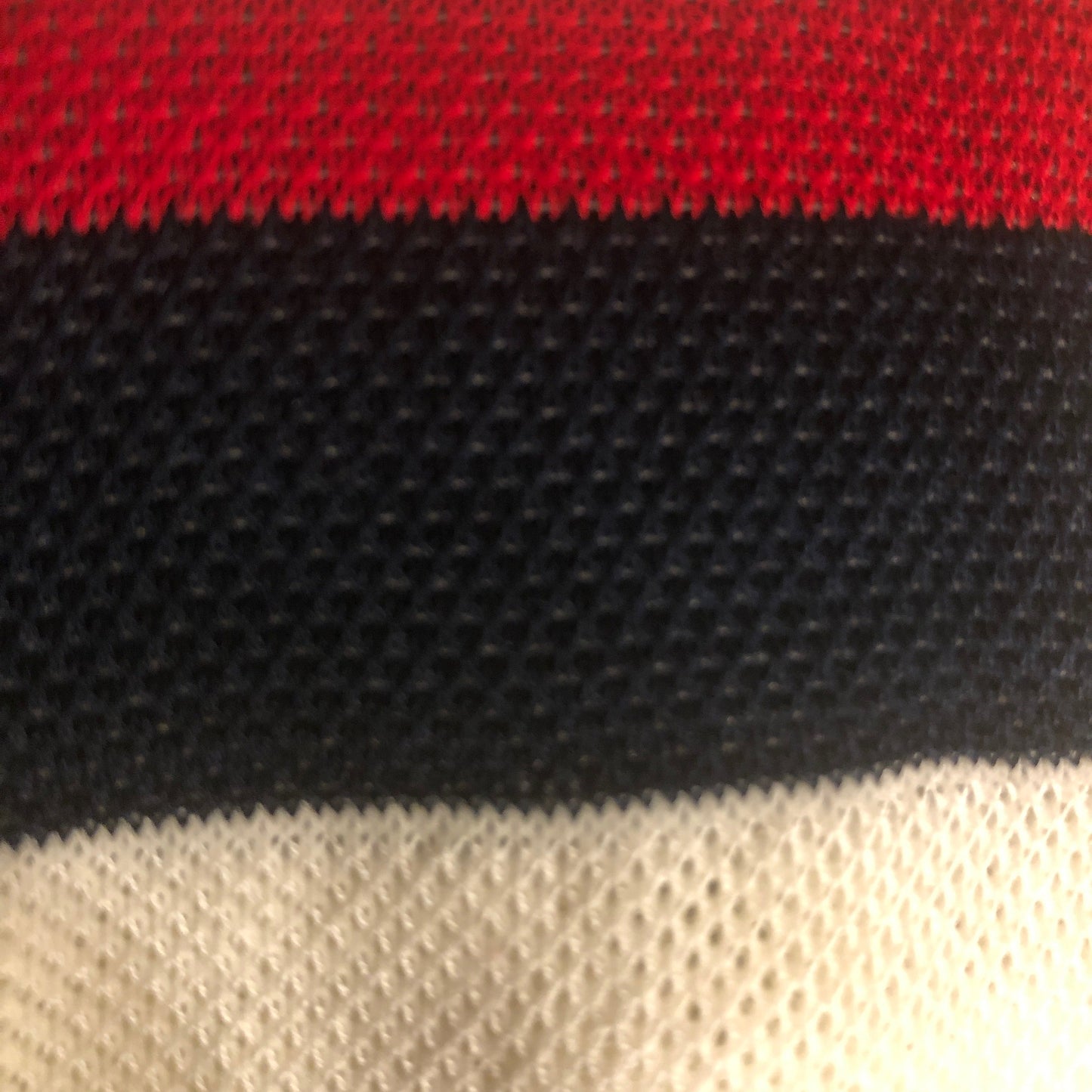 Gucci Mesh Cotton Socks with Web in White with Red and Blue Stripe