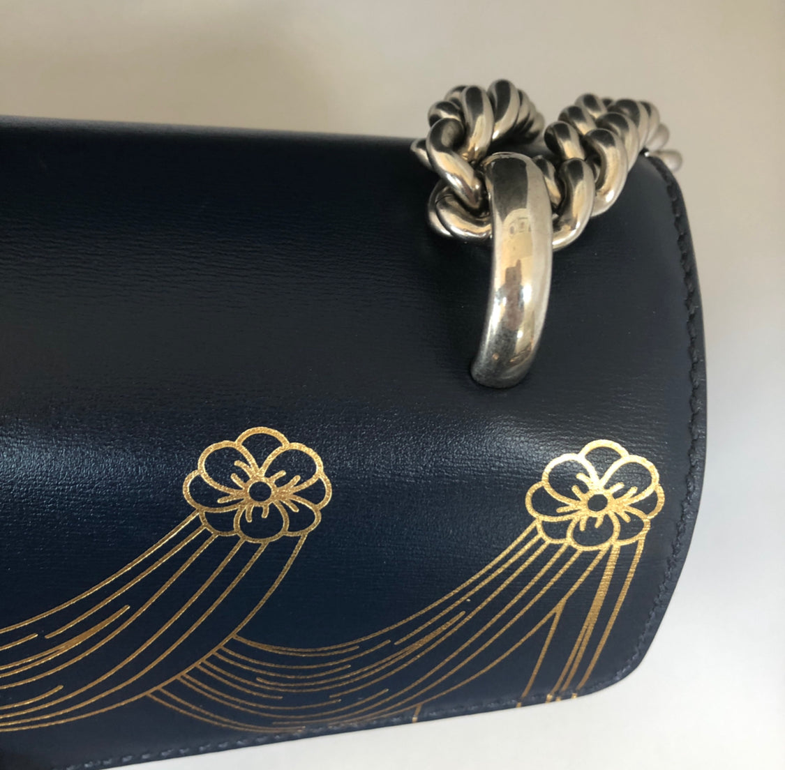 Gucci Dionysus Hand Painted Shoulder Bag in Blue Agate
