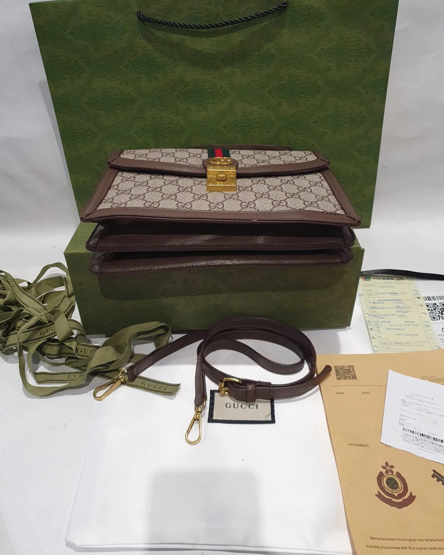Gucci Ophidia Top Handle with web Handbag