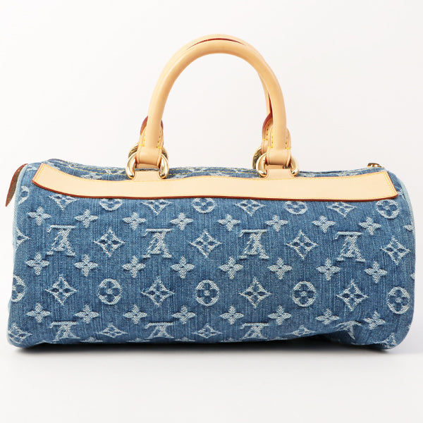 Louis Vuitton 2005 Made Denim Monogram Neo Speedy Indigo