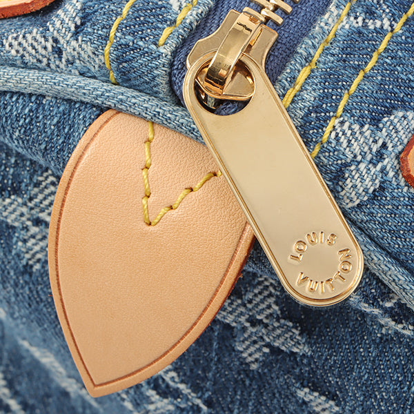 Louis Vuitton 2005 Made Denim Monogram Neo Speedy Indigo