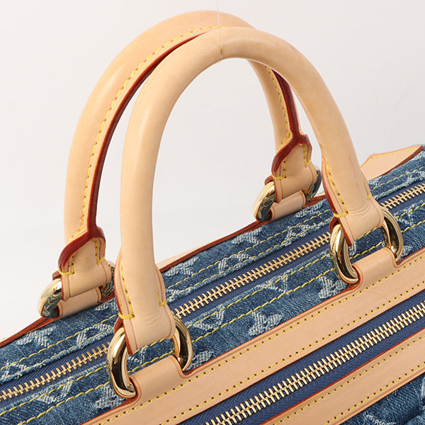 Louis Vuitton 2005 Made Denim Monogram Neo Speedy Indigo