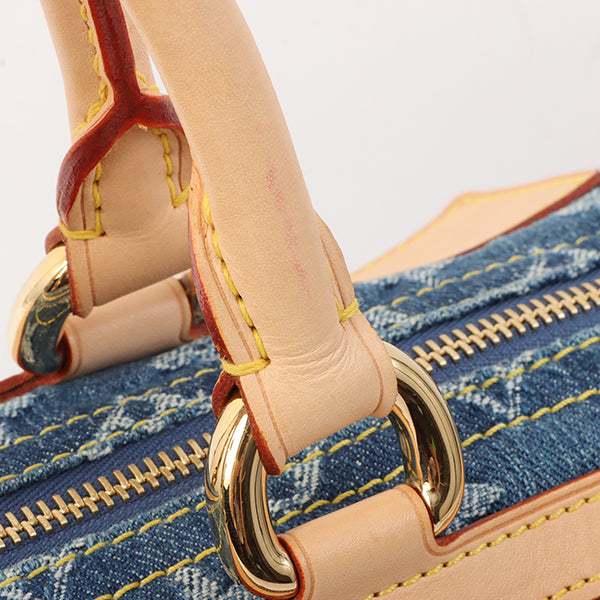Louis Vuitton 2005 Made Denim Monogram Neo Speedy Indigo