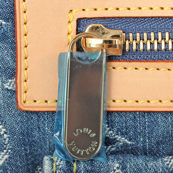 Louis Vuitton 2005 Made Denim Monogram Neo Speedy Indigo