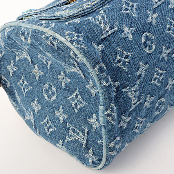 Louis Vuitton 2005 Made Denim Monogram Neo Speedy Indigo