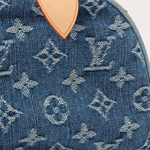 Louis Vuitton 2005 Made Denim Monogram Neo Speedy Indigo