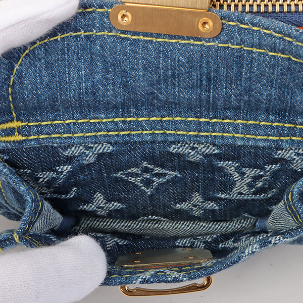 Louis Vuitton 2005 Made Denim Monogram Neo Speedy Indigo