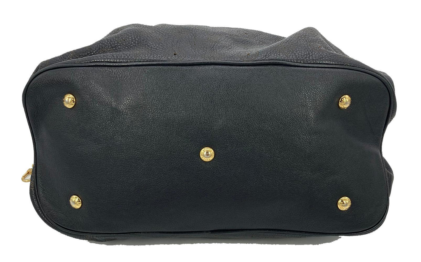 LOUIS VUITTON Black Mahina GM Shoulder Bag