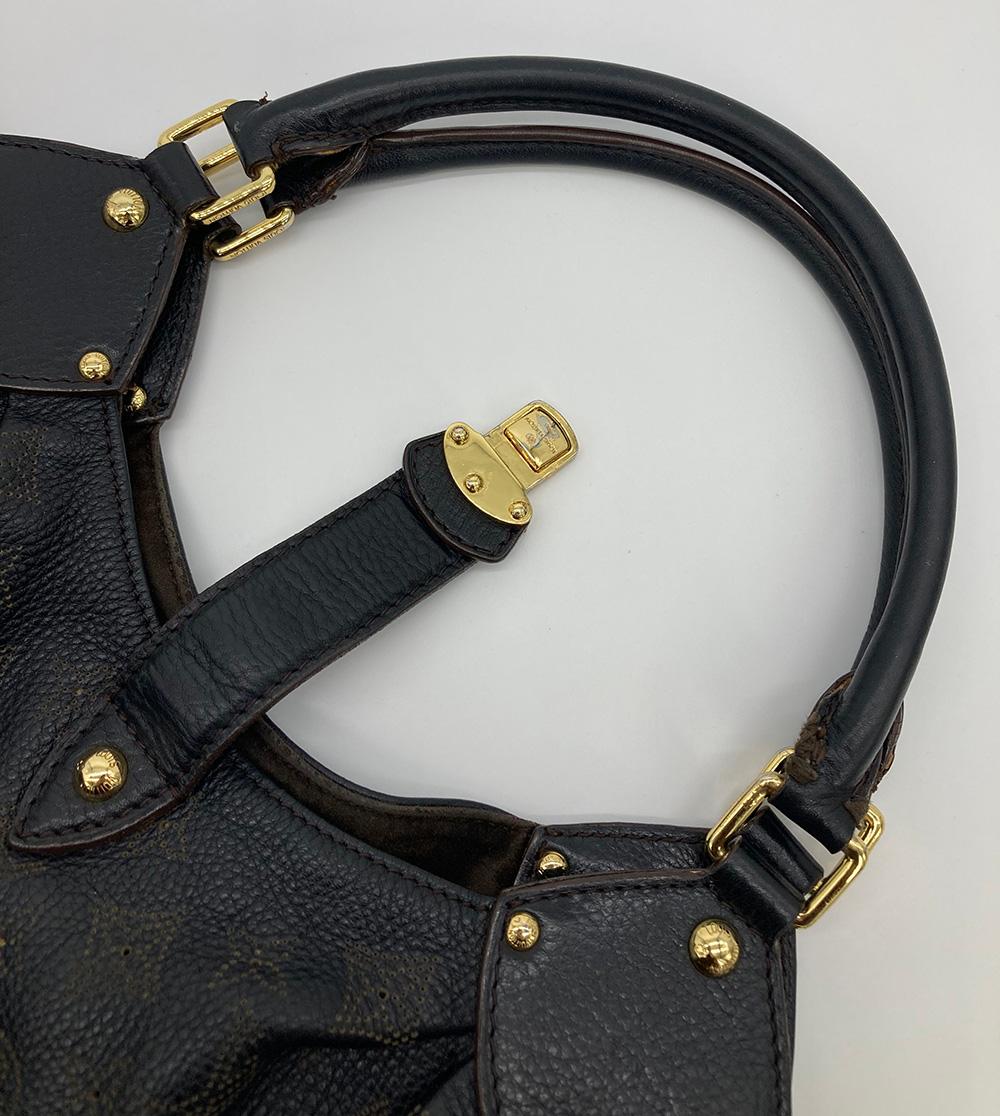 LOUIS VUITTON Black Mahina GM Shoulder Bag