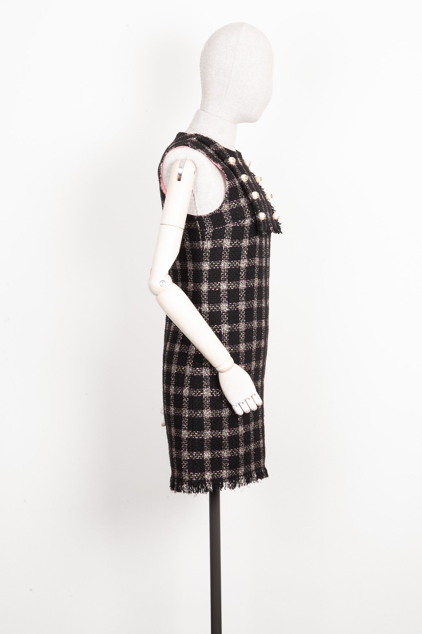 GUCCI Tweed Dress Black