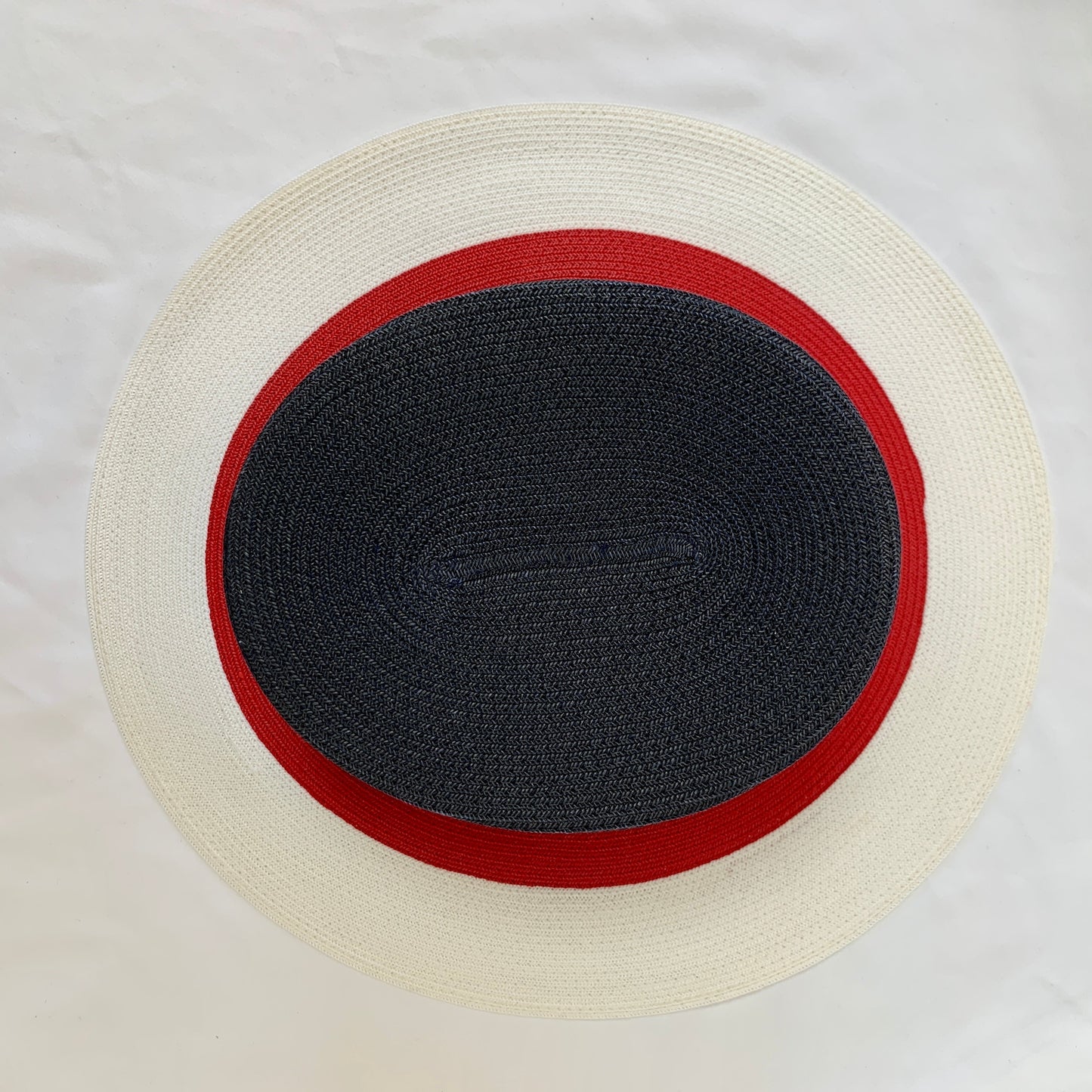 Gucci Papier Wide Brim Hat in Blue Red and White