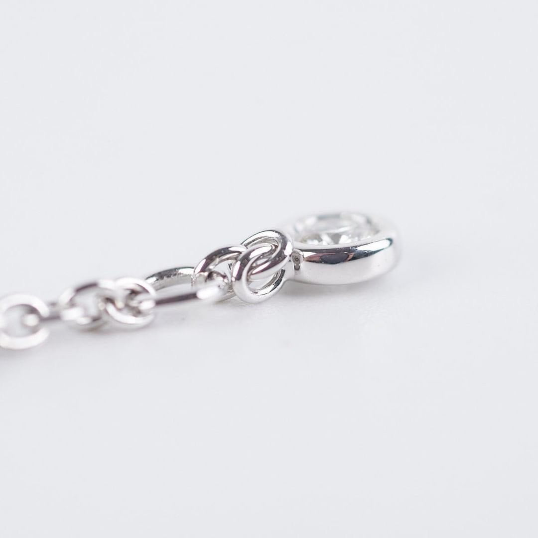 Hermes finess white gold bracelet SH