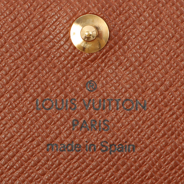 Louis Vuitton 2002 Made Canvas Monogram Porte Monnaie Billets Tresor Brown