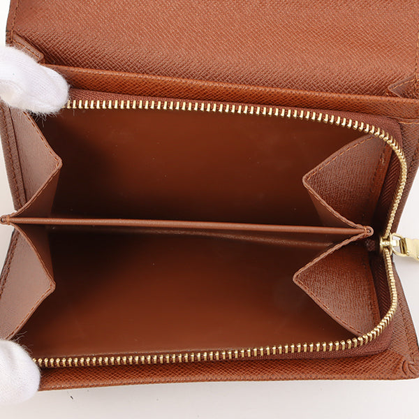 Louis Vuitton 2002 Made Canvas Monogram Porte Monnaie Billets Tresor Brown