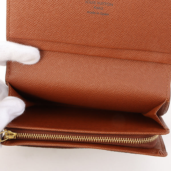 Louis Vuitton 2002 Made Canvas Monogram Porte Monnaie Billets Tresor Brown