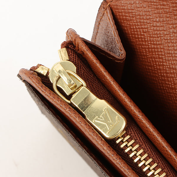 Louis Vuitton 2002 Made Canvas Monogram Porte Monnaie Billets Tresor Brown