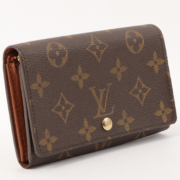 Louis Vuitton 2002 Made Canvas Monogram Porte Monnaie Billets Tresor Brown