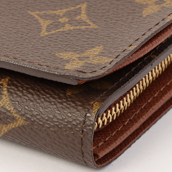 Louis Vuitton 2002 Made Canvas Monogram Porte Monnaie Billets Tresor Brown