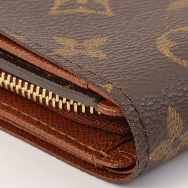 Louis Vuitton 2002 Made Canvas Monogram Porte Monnaie Billets Tresor Brown