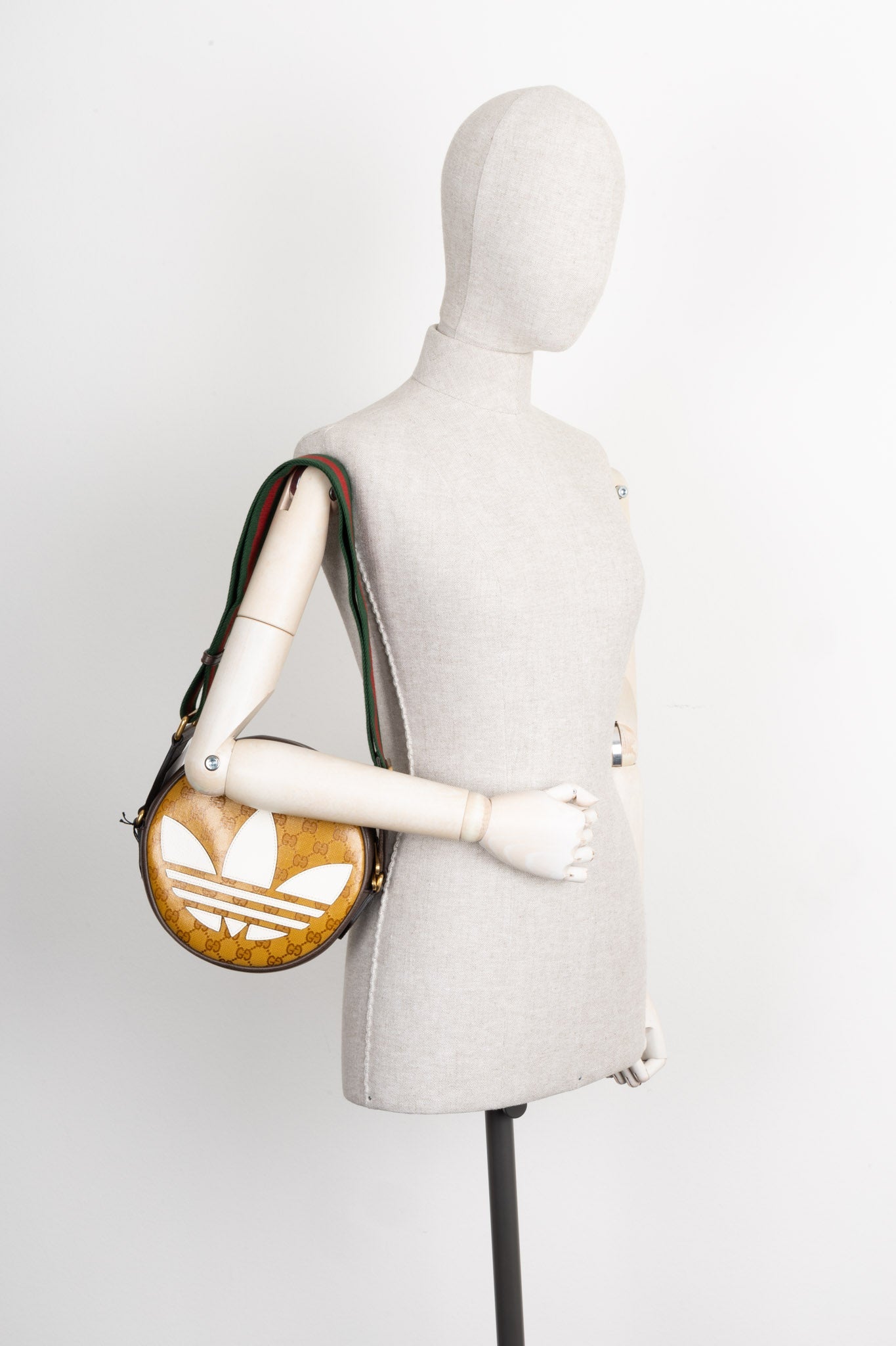 GUCCI x ADIDAS Ophidia Round Crossbody Bag Yellow