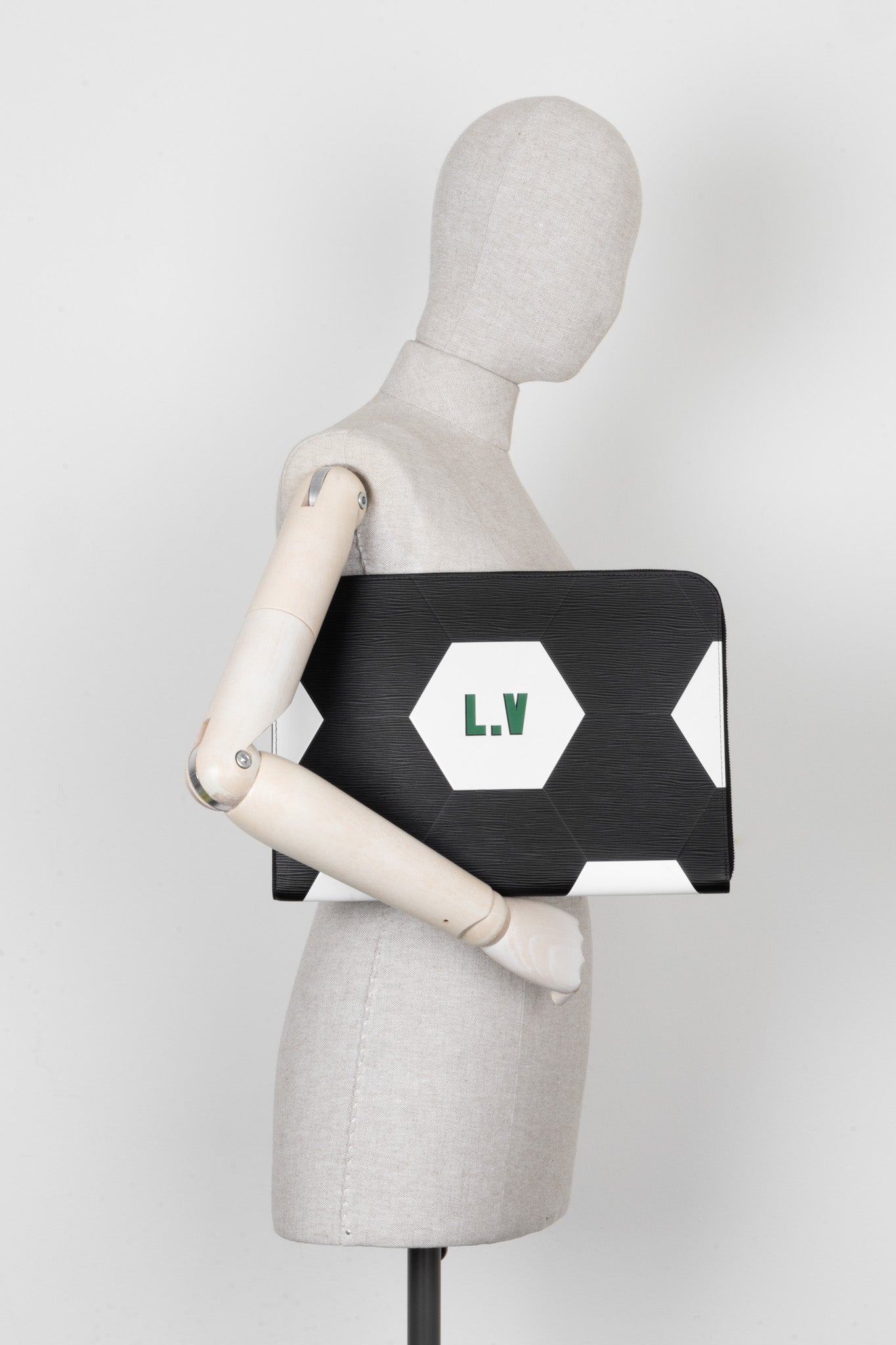 LOUIS VUITTON Fifa World Cup Laptop Case Black White