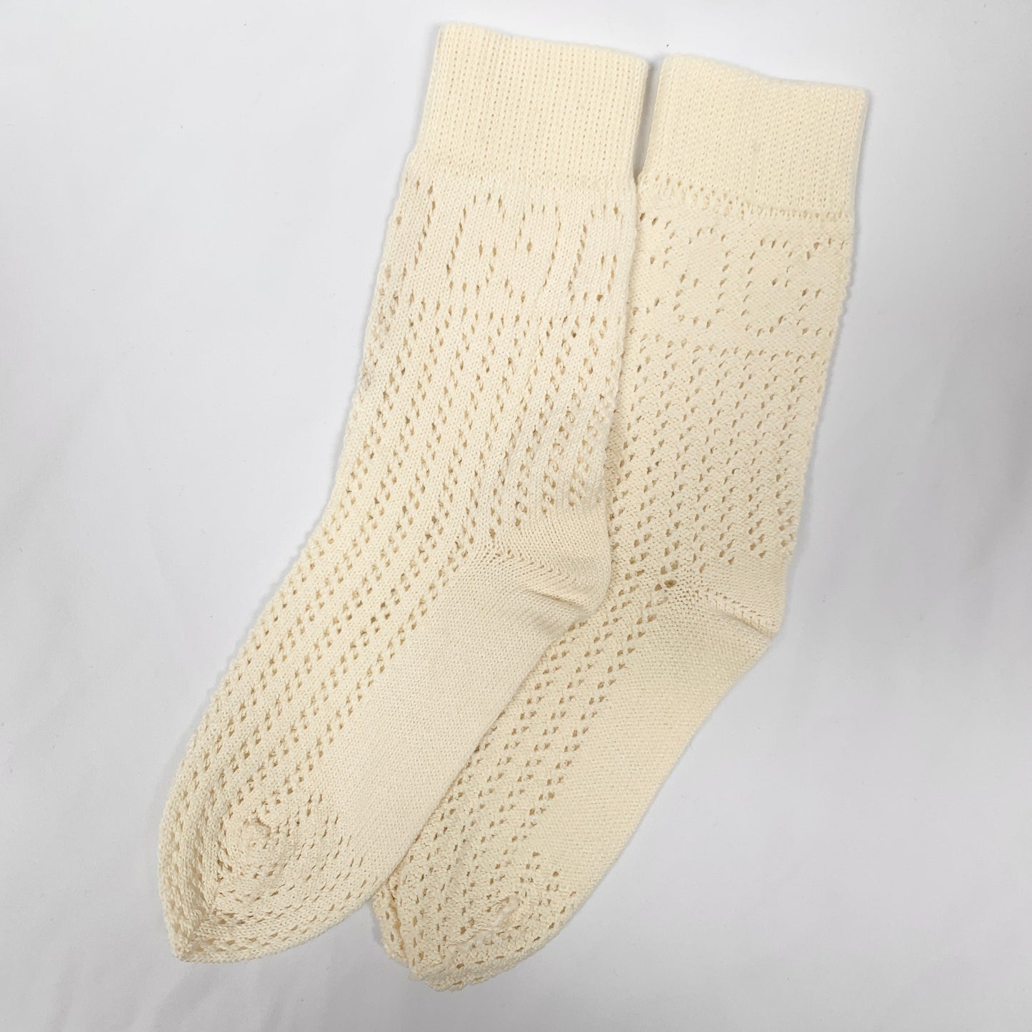 Gucci GG Logo Cuff Lit Lady Knit Socks in Ivory