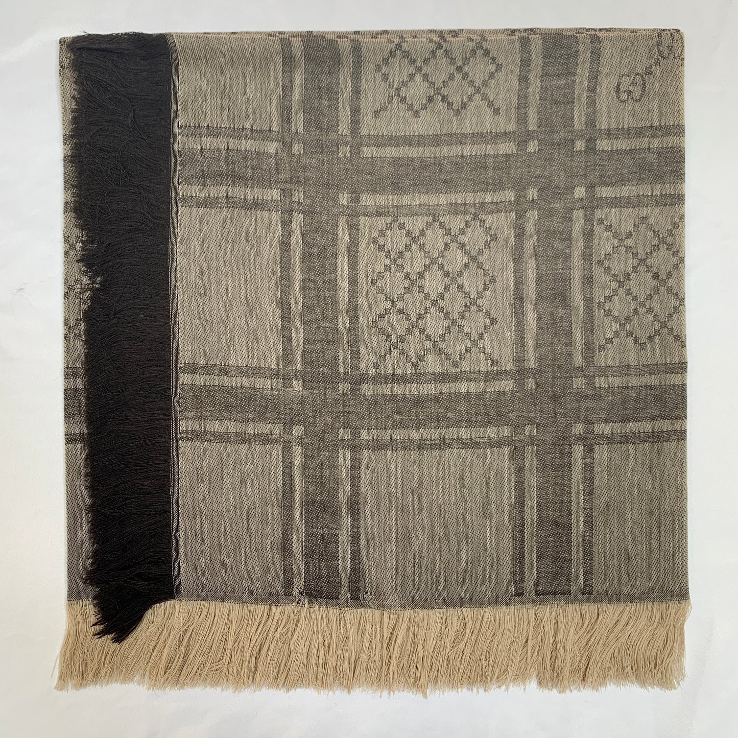 Gucci GG Guccissima Monogram Surviee Scarf in Brown