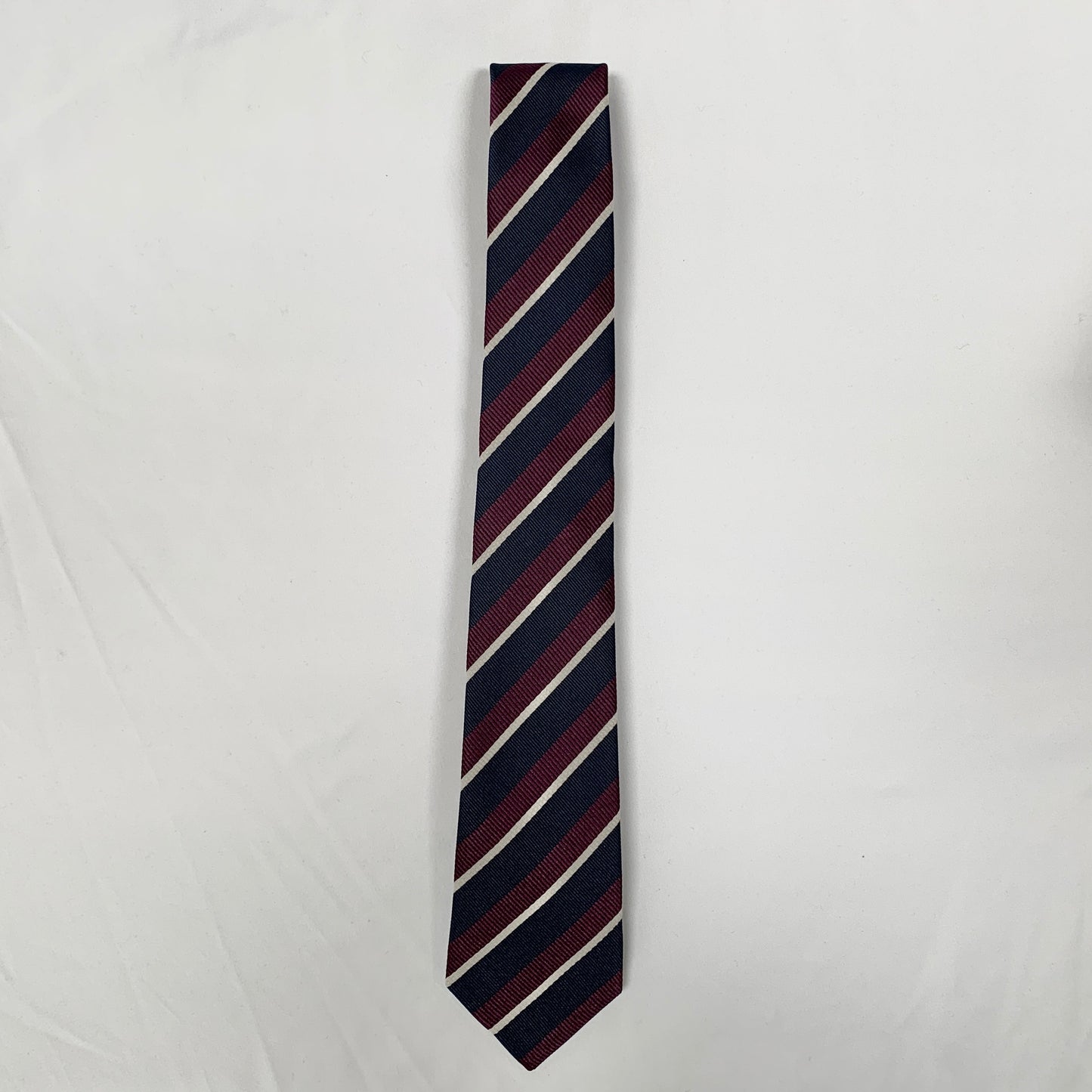 Gucci Striped Pimentone Neck Tie in Midnight Blue and Purple