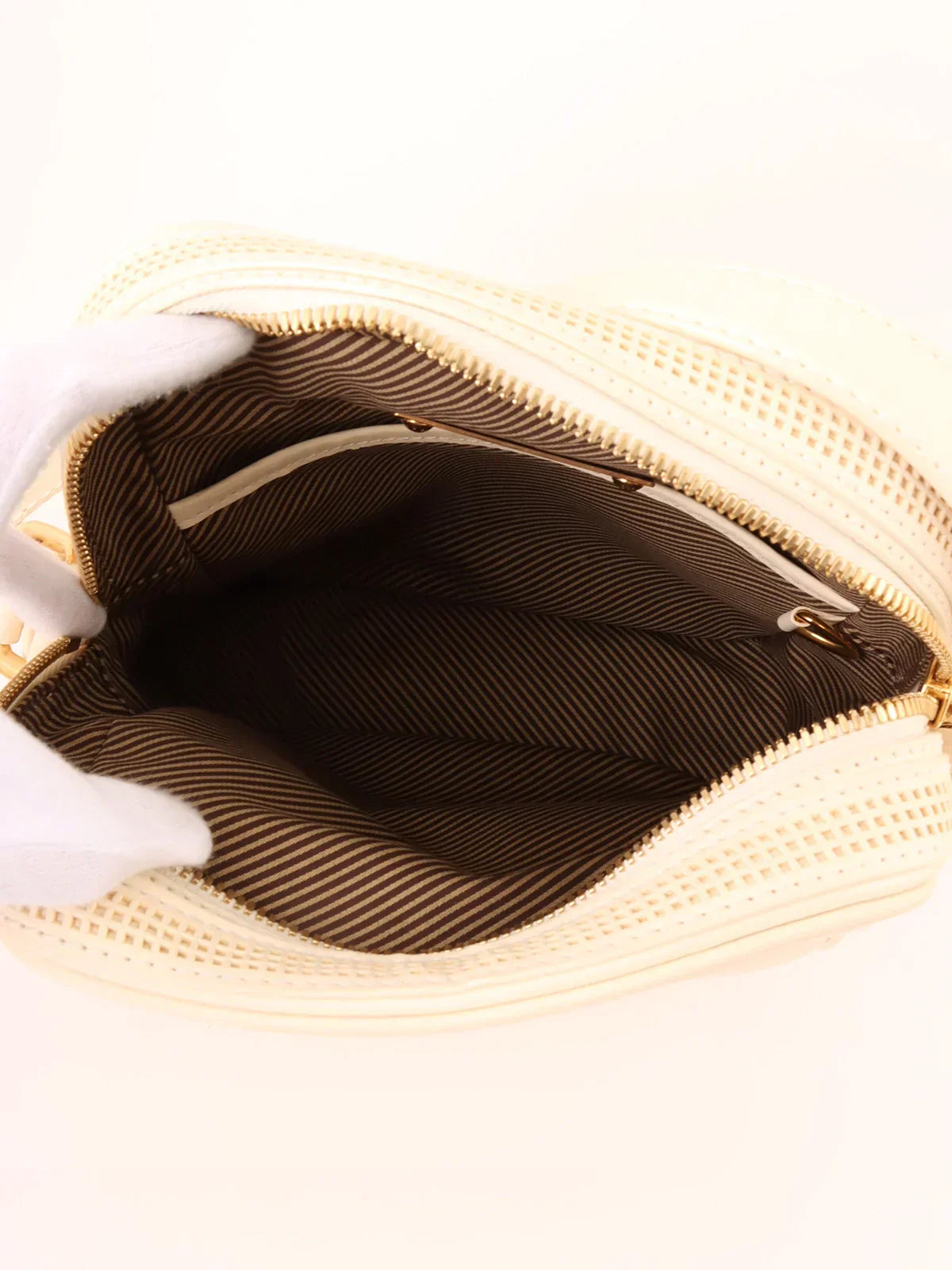 LOUIS VUITTON 2007 Made Cuir Bequia Trotter Mm Blanc