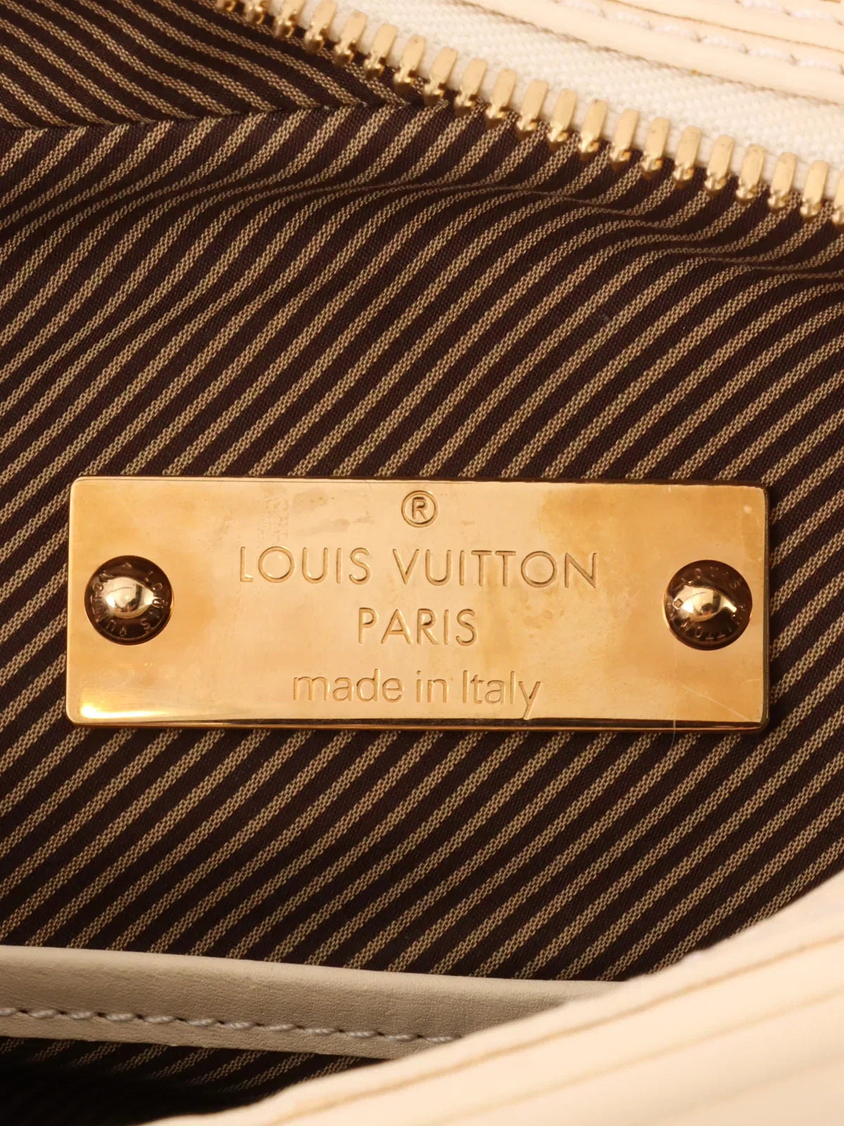 LOUIS VUITTON 2007 Made Cuir Bequia Trotter Mm Blanc