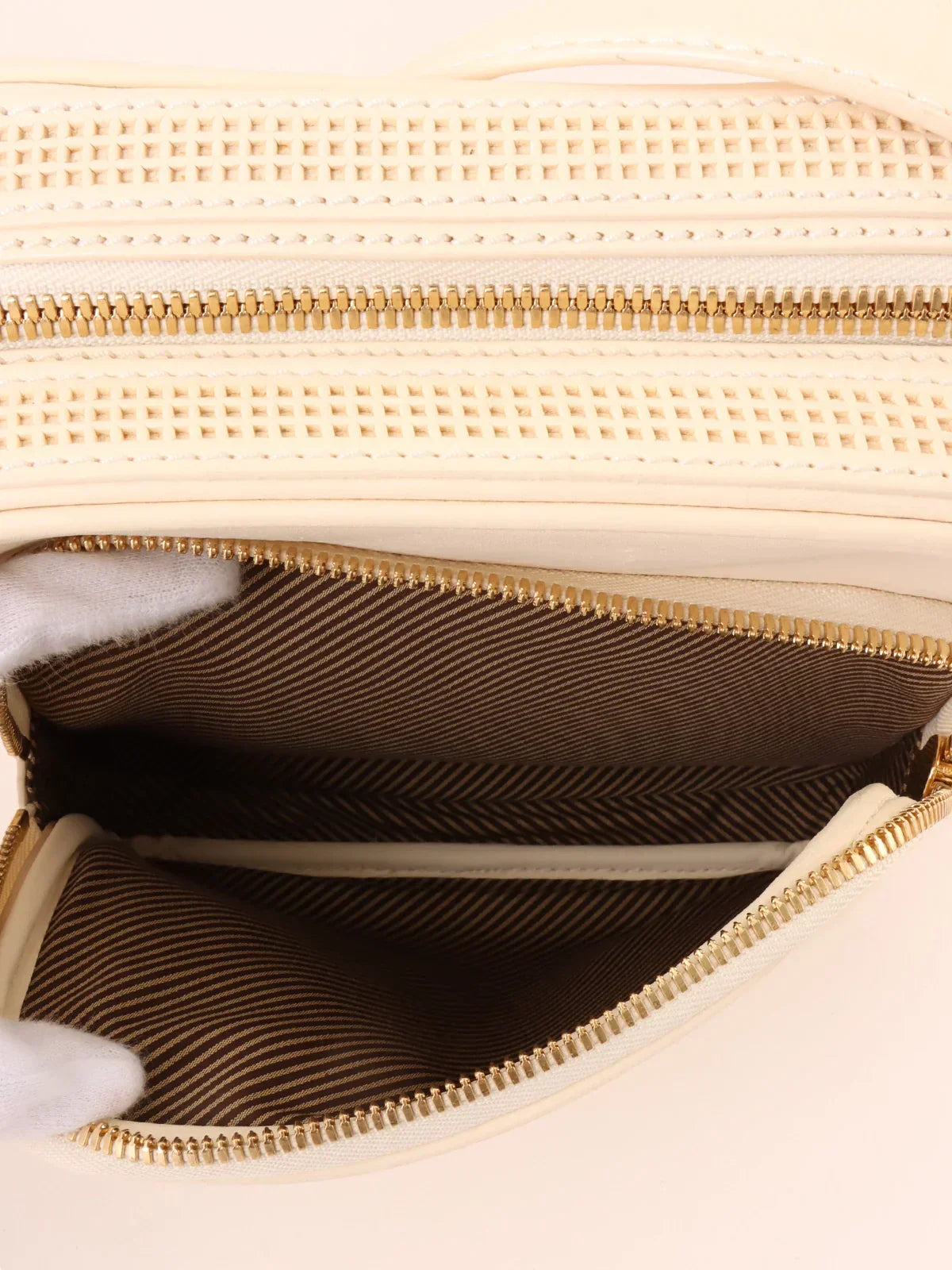 LOUIS VUITTON 2007 Made Cuir Bequia Trotter Mm Blanc
