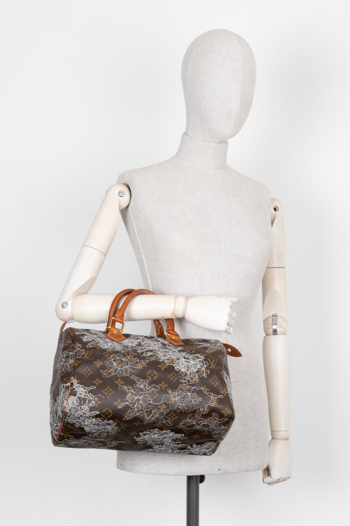 LOUIS VUITTON Dentelle Speedy 30 MNG Canvas