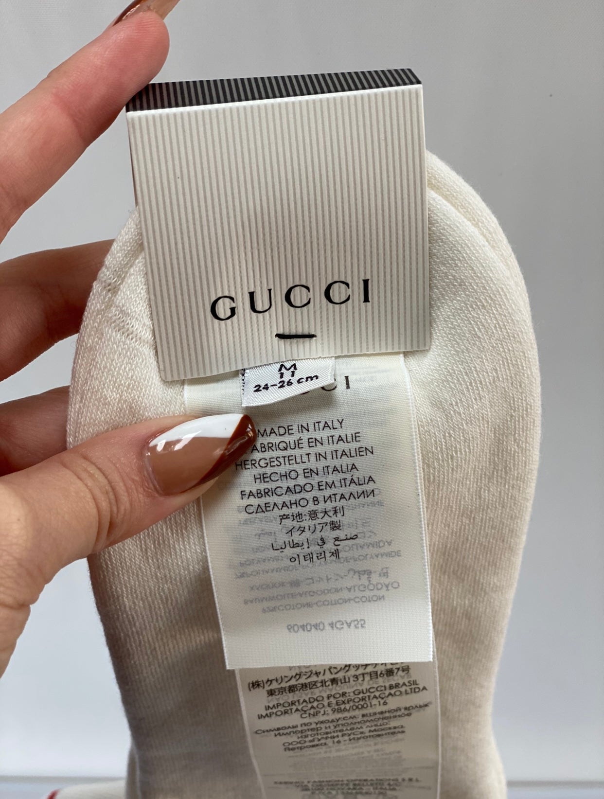 Gucci Cotton Socks with GG Embroidered Logo
