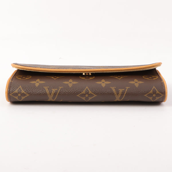 Louis Vuitton 1999 Made Canvas Monogram Pochette Twin Pm Brown