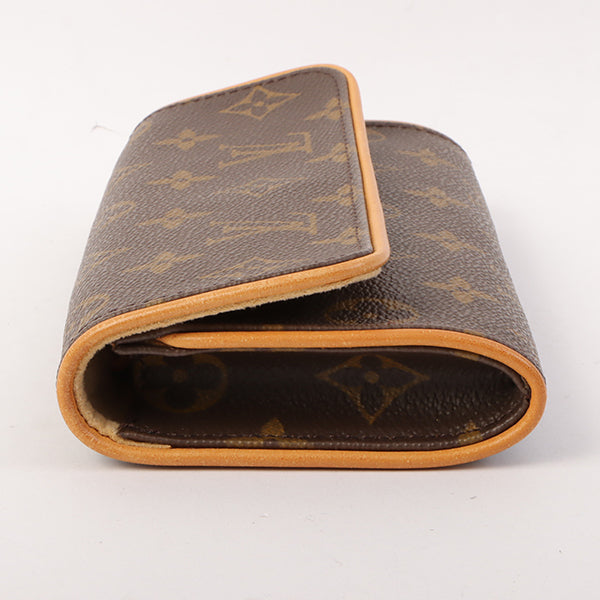 Louis Vuitton 1999 Made Canvas Monogram Pochette Twin Pm Brown