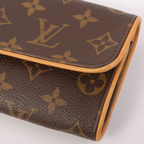 Louis Vuitton 1999 Made Canvas Monogram Pochette Twin Pm Brown