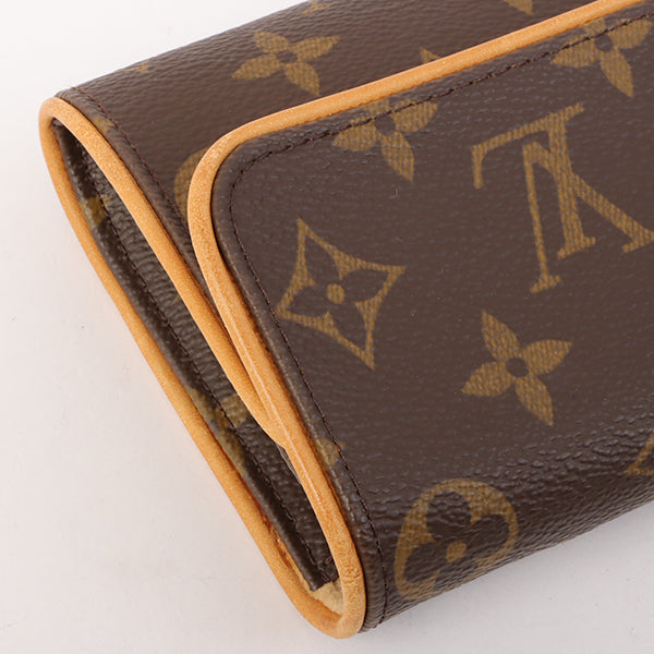 Louis Vuitton 1999 Made Canvas Monogram Pochette Twin Pm Brown