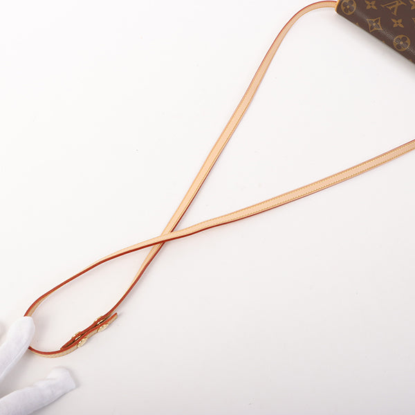 Louis Vuitton 1999 Made Canvas Monogram Pochette Twin Pm Brown
