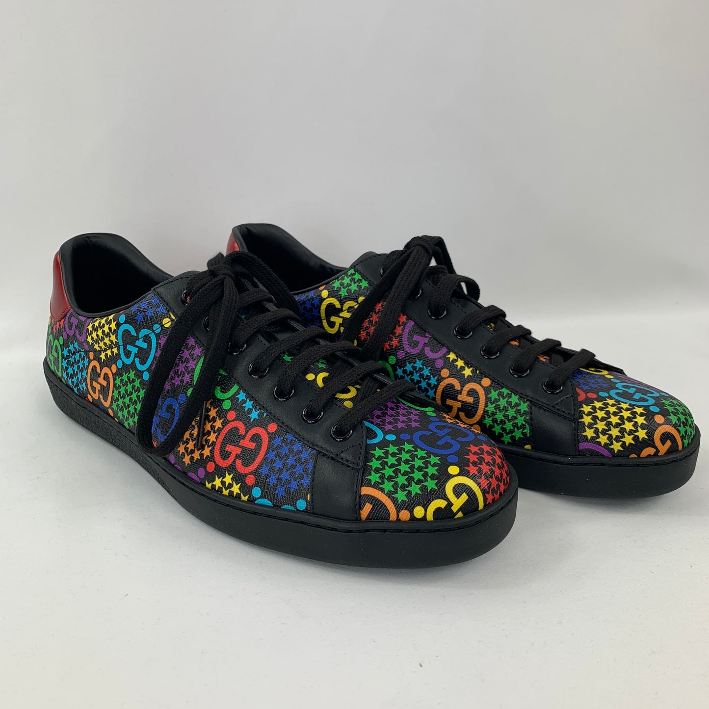 Gucci GG Psychedelic Ace Sneaker in Black