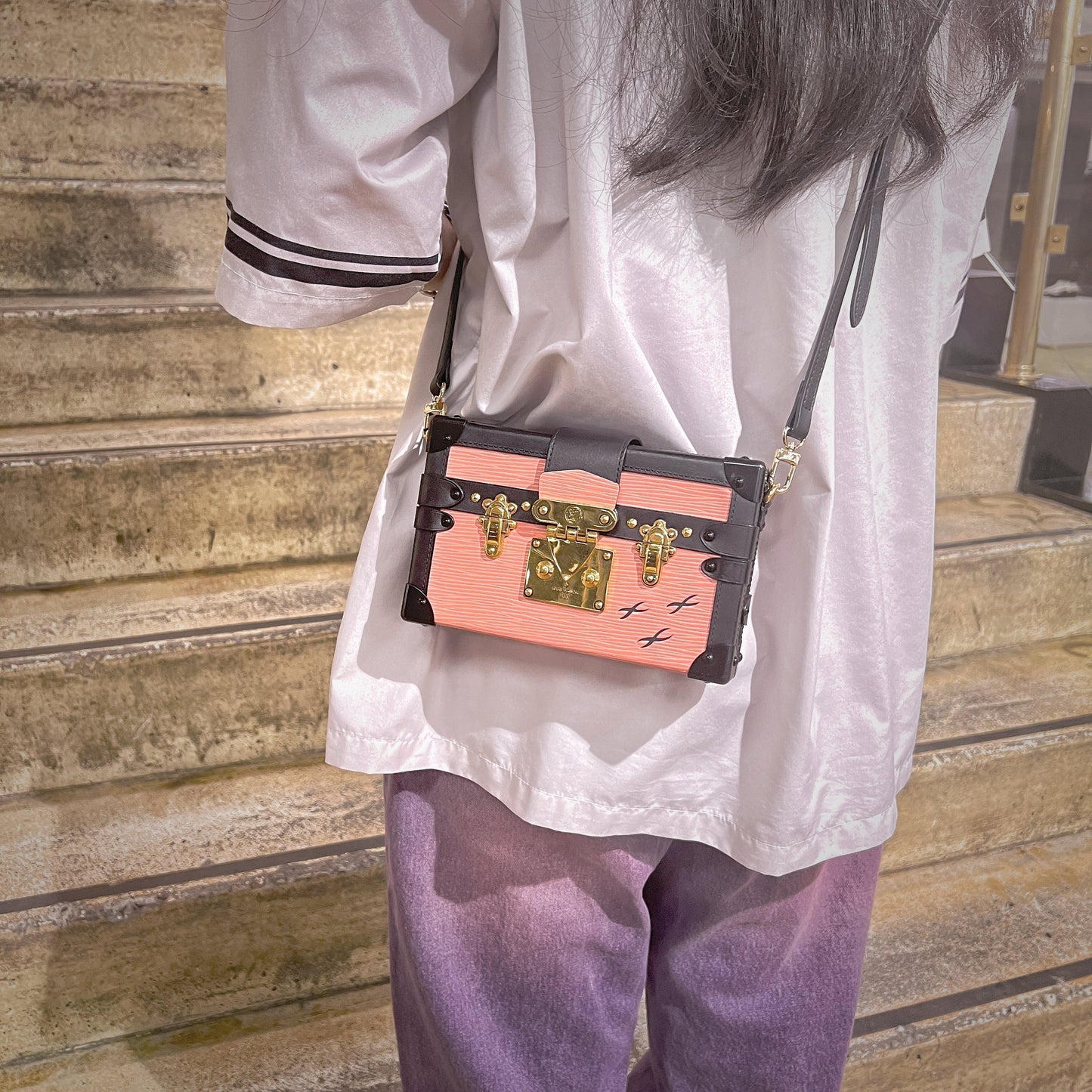 Louis Vuitton Epi mini trunk bag