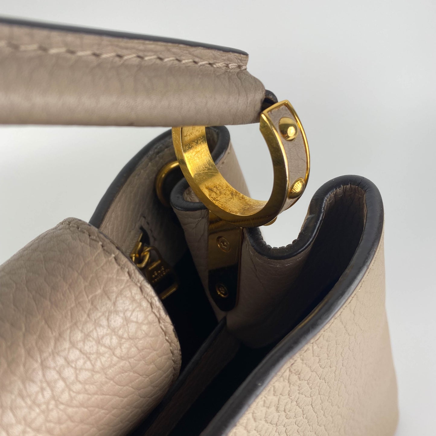 Louis Vuitton Capucines MM Bag Galet