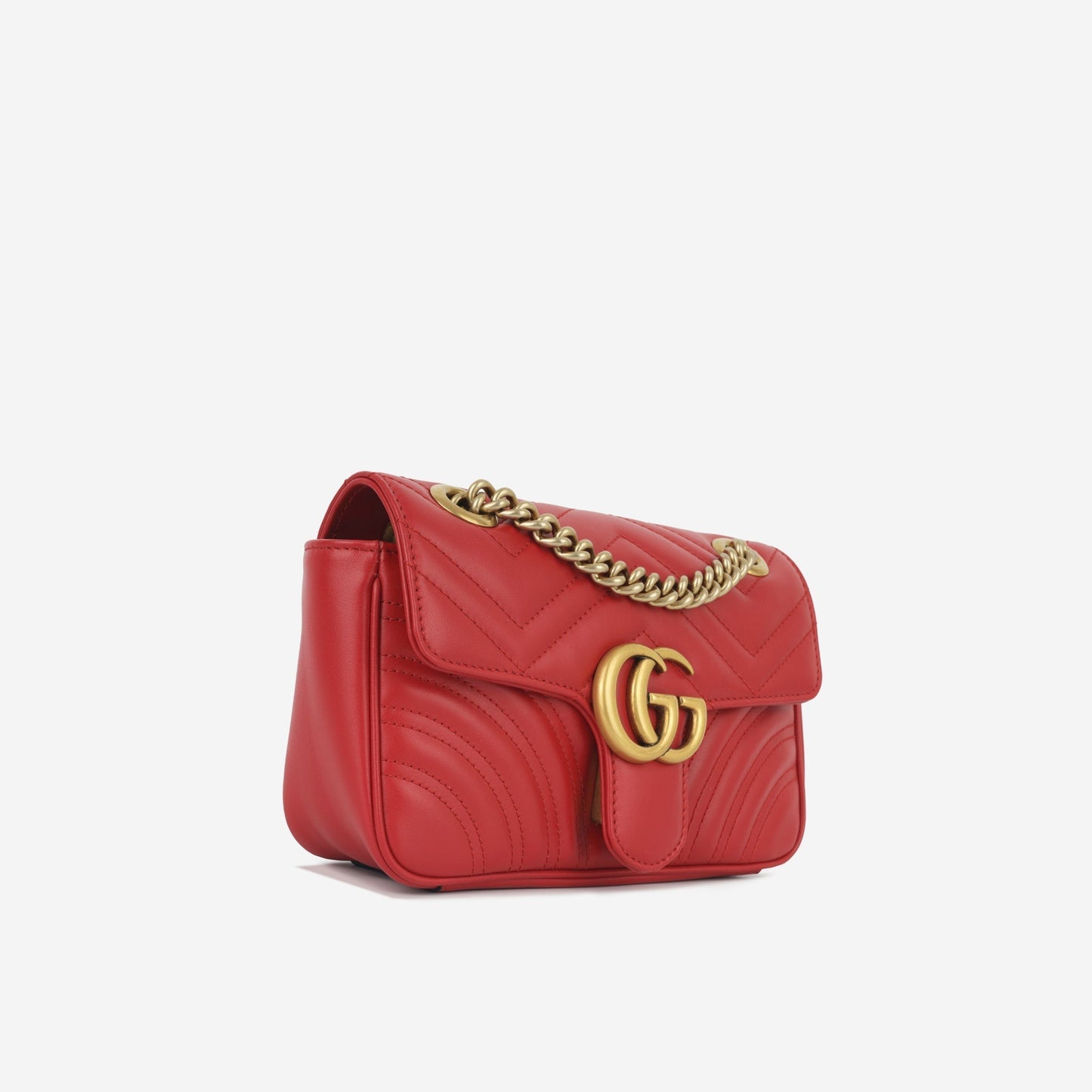 Gucci Mini Marmont - Red Calfskin (NWT)