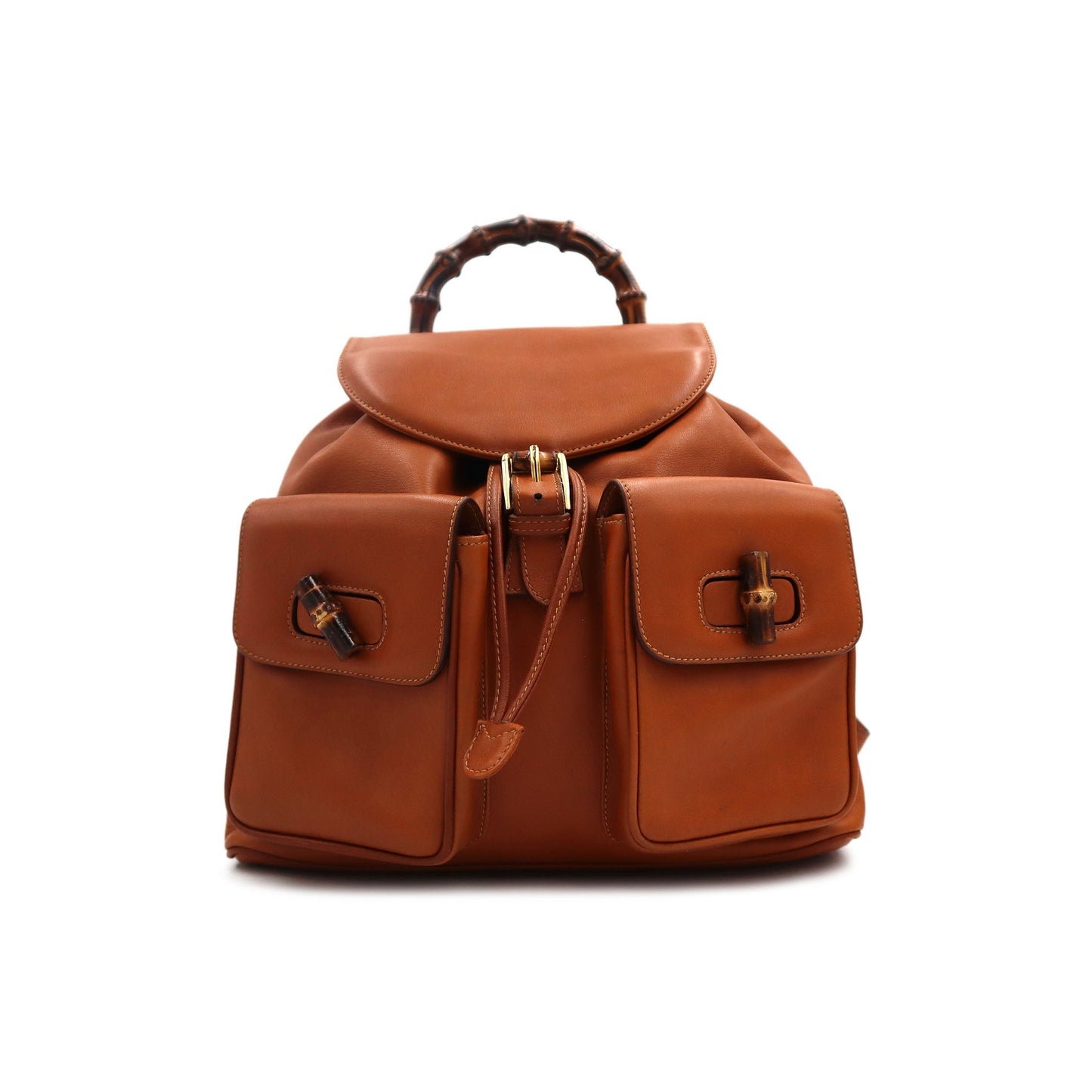 Gucci Bamboo Leather Backpack
