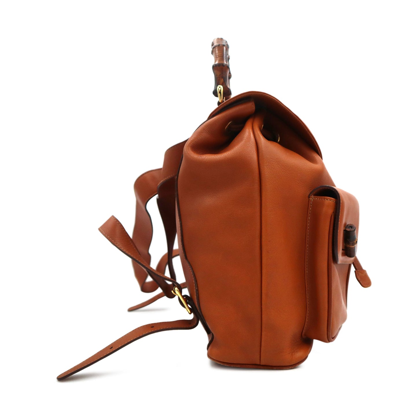 Gucci Bamboo Leather Backpack