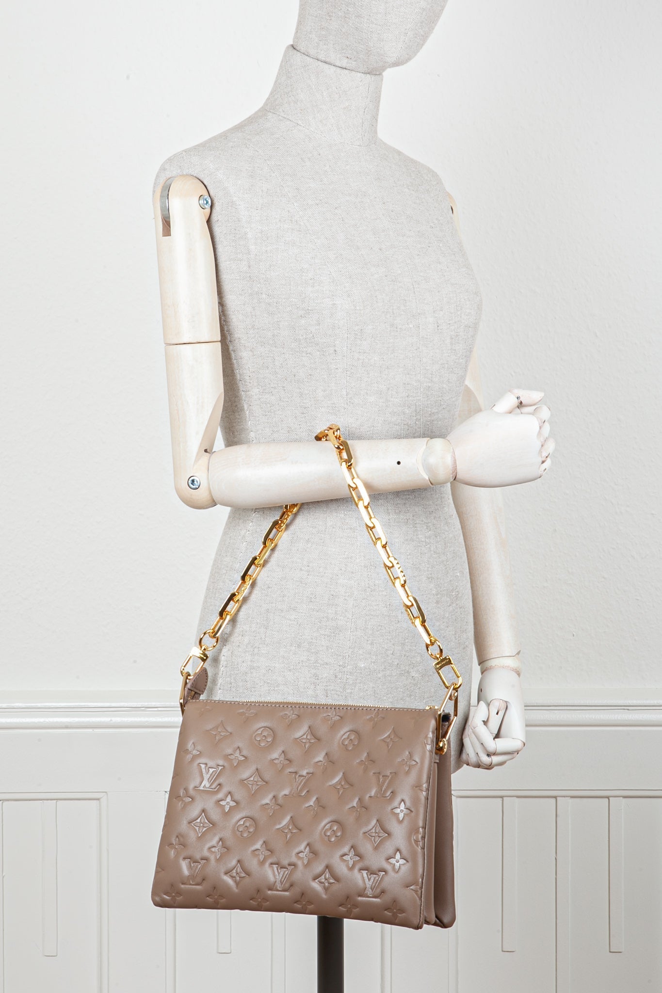 LOUIS VUITTON Coussin PM Bag Taupe