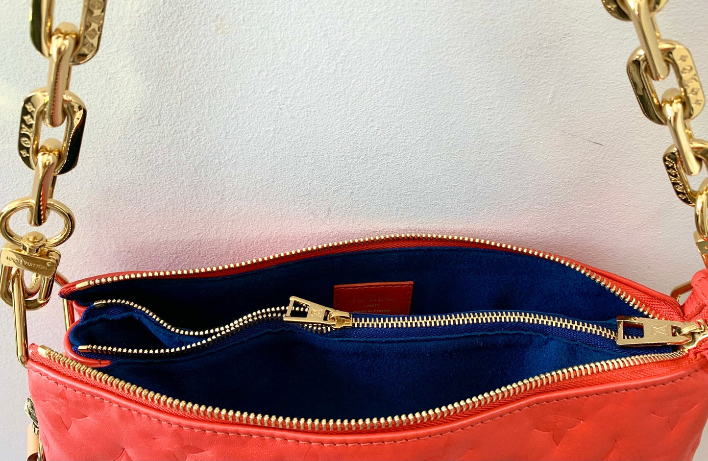 LOUIS VUITTON COUSSIN LEATHER EMBOSSED CROSSBODY BAG
